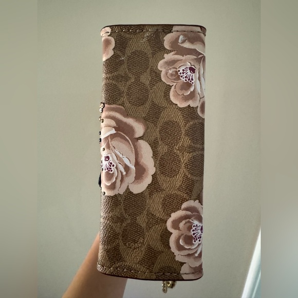 COACH Parker 18 Embellished Signature Rose Shoulder Bag - Picture 5 of 10